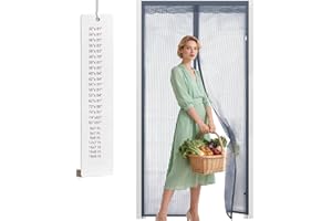YUJUNHMZZ Magnetic Screen Door Mesh Heavy Duty, Hands Free Mesh Partition, Pet and Kid Friendly - Easy to Install Magnetic Cl