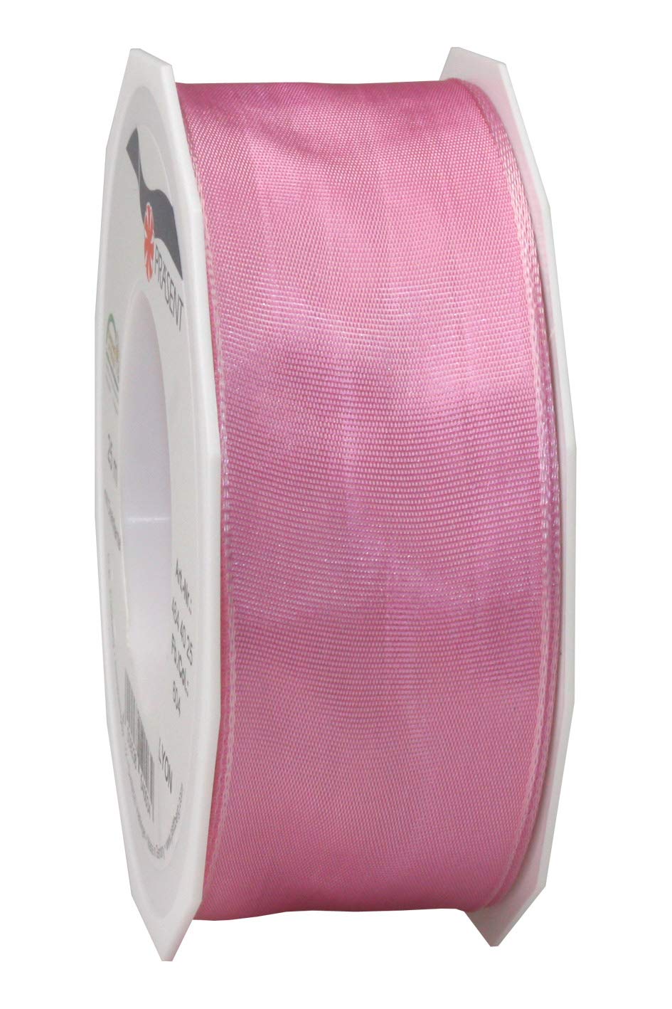 Präsent - Lyon Wired Taffeta Ribbon Peony 40 mm Width, 25 m Length