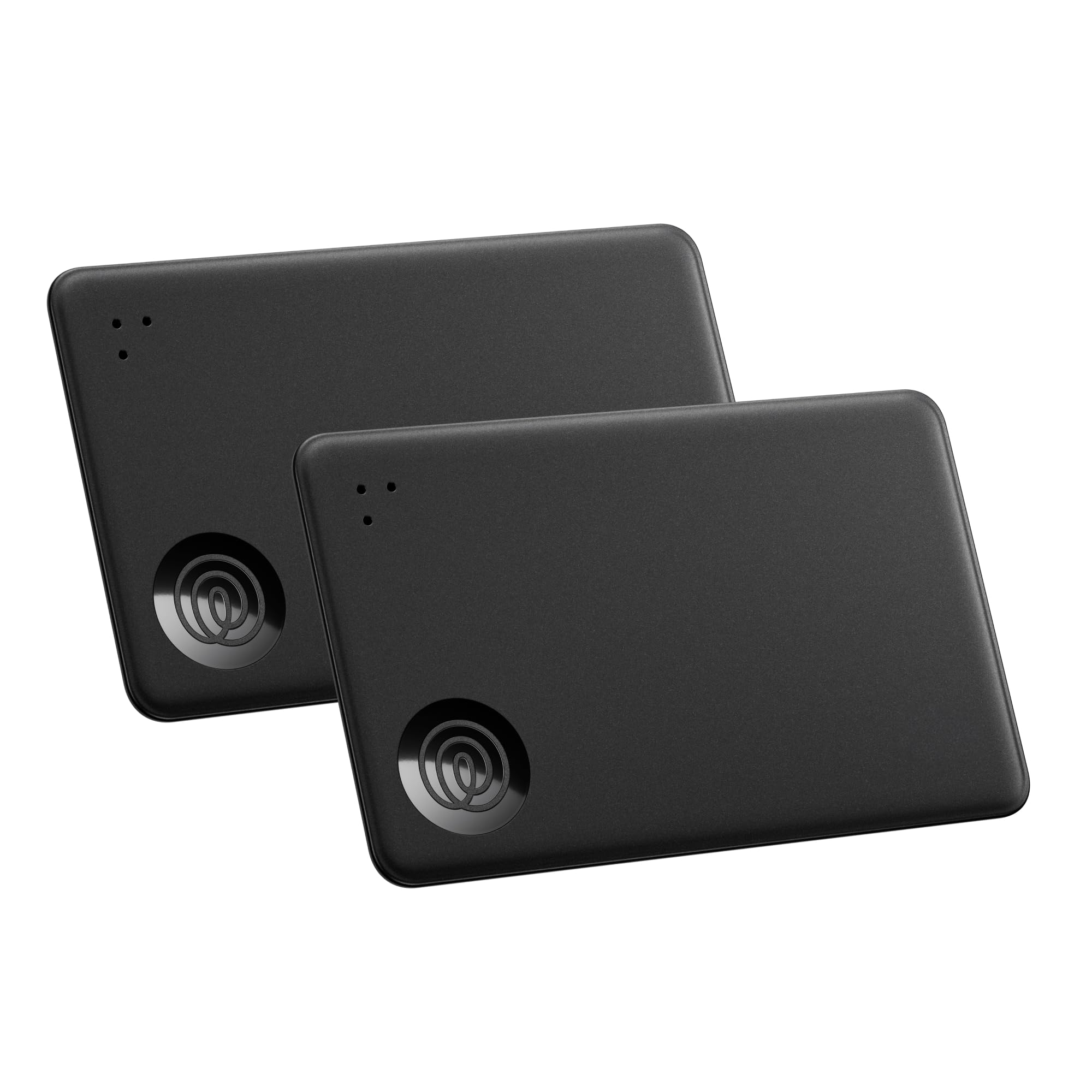 Life360 Tile Slim - Wallet Finder, Bluetooth Tracker and Item Locator for Luggage Tags, Passports and More. Both iOS and Android Compatible. Phone Finder. 2-Pack (Black) Image