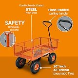 SuperHandy Heavy Duty Utility Cart 400 lbs Capacity Black Garden Wagon view 2