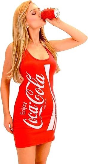 Amazon Com Coca Cola Coke Red Tunic Tank Dress Clothing