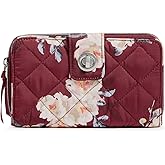 Vera Bradley Women's Performance Twill Turnlock Wallet With RFID Protection