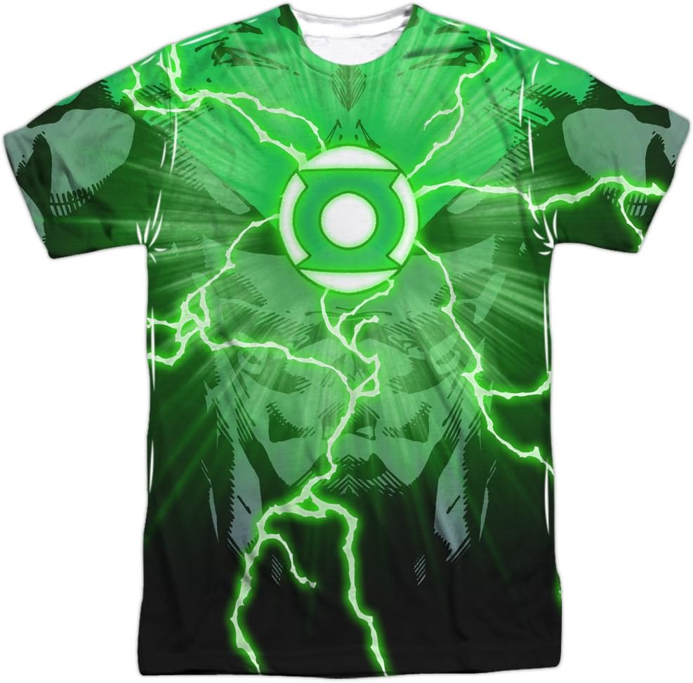 Green Lantern DC Comics Superhero John Stewart Costume Adult Front Print T-Shirt