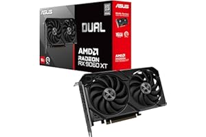 ASUS Dual Radeon™ RX 9060 XT 16GB GDDR6 Graphics Card (PCIe 5.0, HDMI 2.1b, DisplayPort 2.1a, 2.5-Slot Design, Axial-tech Fan