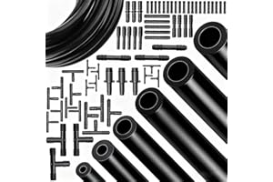 Tnisesm Vacuum Line Kit, 6Pcs 5Ft Vacuum Hose Automotive With 65Pcs Vacuum Line Connectors, High Performance Silicone Hose line Kit for Variety Car Piping System Automotive Replacement Vacuum Hoses