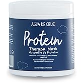 Agua de Cielo Protein Therapy Hair Mask for Damaged Hair - Strengthens, Conditions & Improves Elasticity, With Argan Oil, Collagen, & Hydrolyzed Keratin - 16 Oz