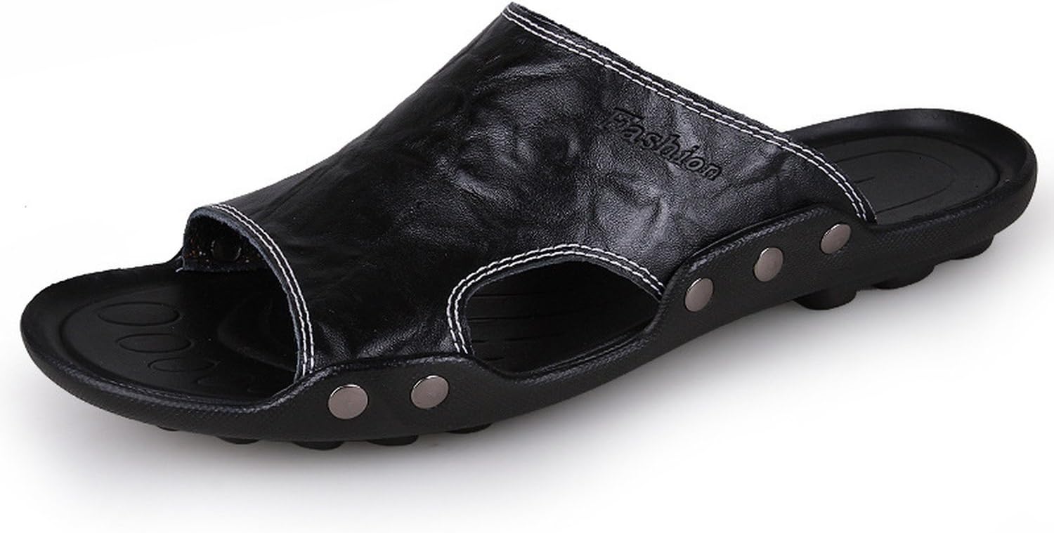 Shilian Clothing Summer Sandals Men Slip Large Size Word Slippers Breathable Casual Sandals