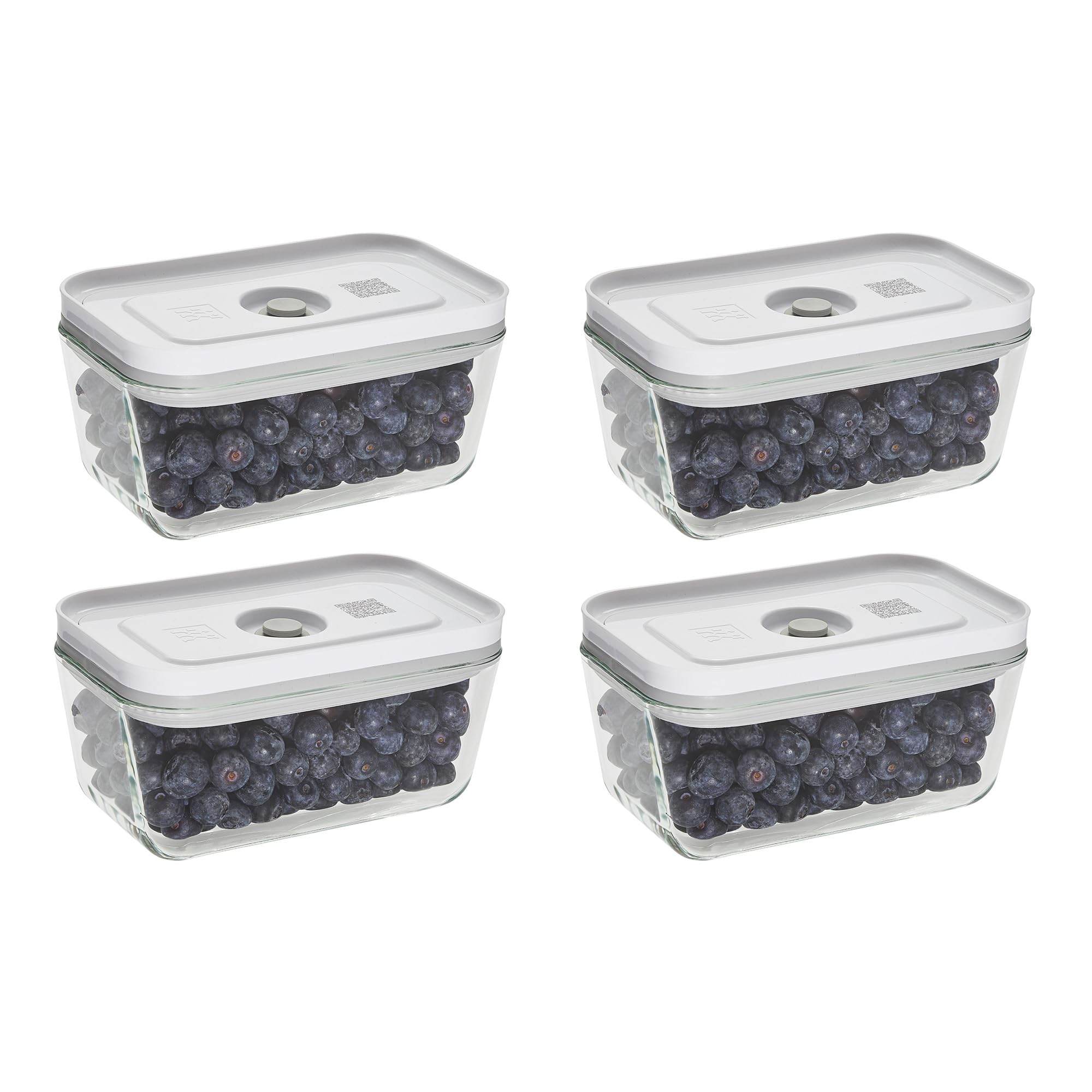 Photo 1 of **LIDS NOT SEALING PROPERLY** ZWILLING Fresh & Save 4-pc Small Glass Vacuum Sealer Food Storage Containers with Airtight Lids