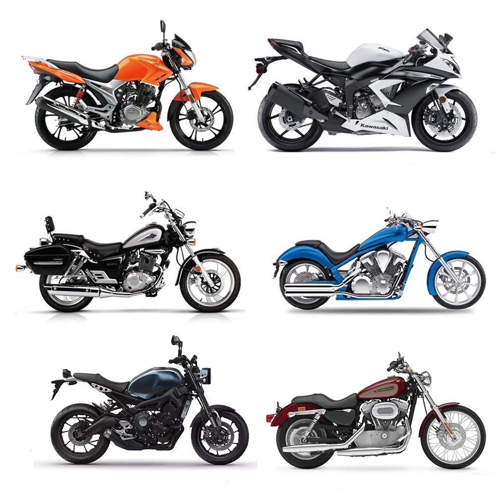 LucaSng Housse Moto Universelle, Housse étanche 190T, Anti-poussière, résistante aux Rayons UV, Respirante 2XL (245X105X125cm) Noir