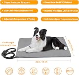Toozey Dog Heat Pad 70x50 cm Adjustable Timer Temperature Waterproof Velvet view 2