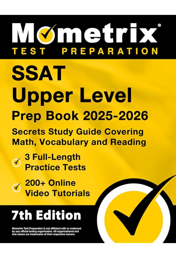 SSAT Upper Level Prep Book: SSAT Practice Tests and Study Guide