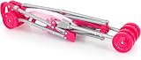Bayer Design Pink Dolls Stroller Pram Set with Doll Included view 4