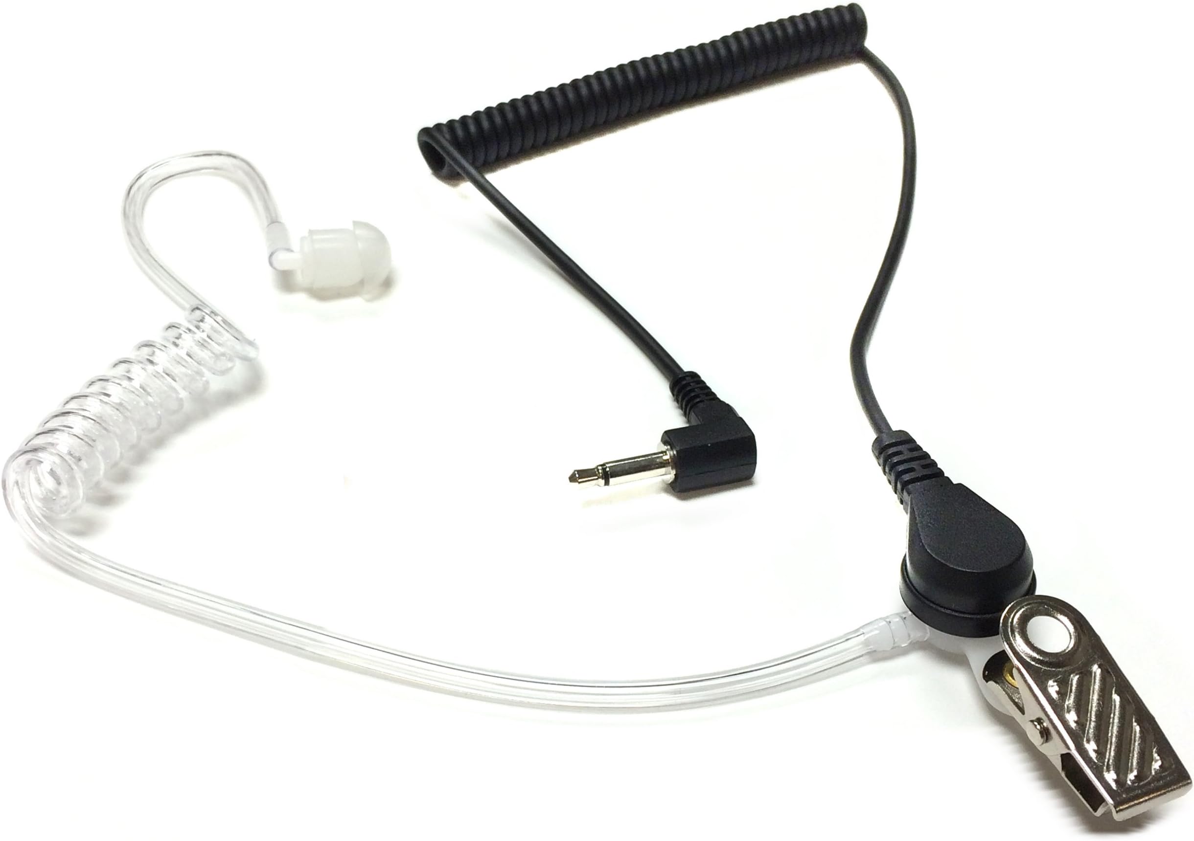 2.5mm Police Listen Only Acoustic Tube Earpiece Headset for Radio Speaker Mic by The Comm Guys