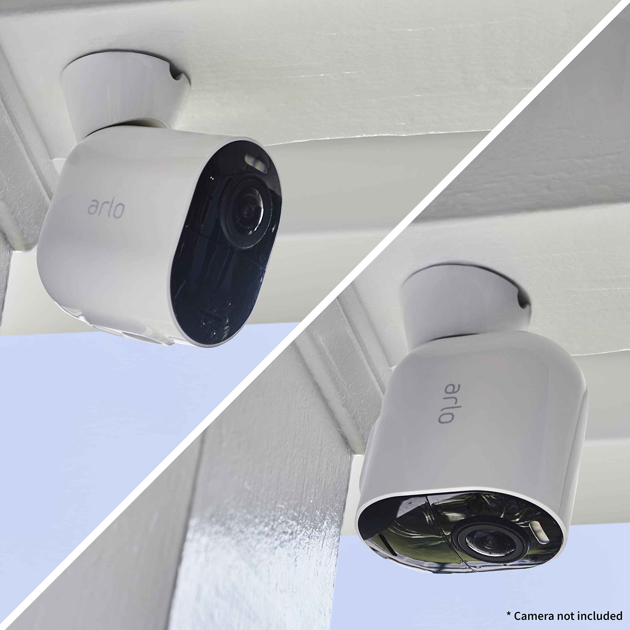 Arlo Magnetic Wall Mounts - Arlo Certified Accessory, Indoor or Outdoor Use, Works with Arlo Pro 5S 2K, Pro 4, Pro 3, Ultra 2, and Ultra Cameras, White - VMA5000, 2 Count (Pack of 1)