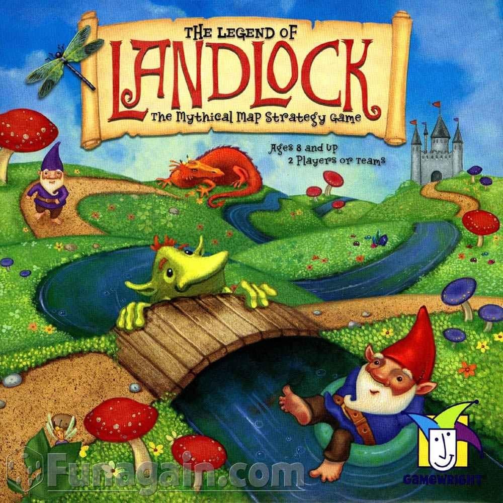 Gamewright the Legend of Landlock, the Mythical Map Strategy Game