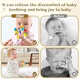 WixbFyn Multifunctional Space Teething Toy 14 Points Silicone Rattle view 4