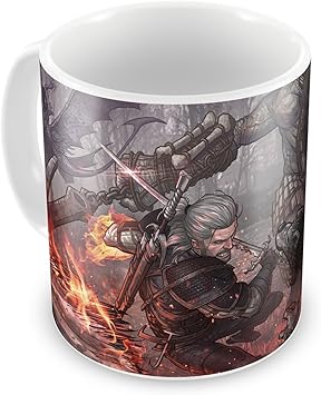Taza Geralt The Witcher 3 (J) - Witcher III Cup: Amazon.es: Juguetes y juegos