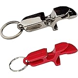 Sturdy Metal Beer Shotgun tool bottle opener keychain - beer bong shotgunning tool - includes sturdy plastic shotgun tool - g