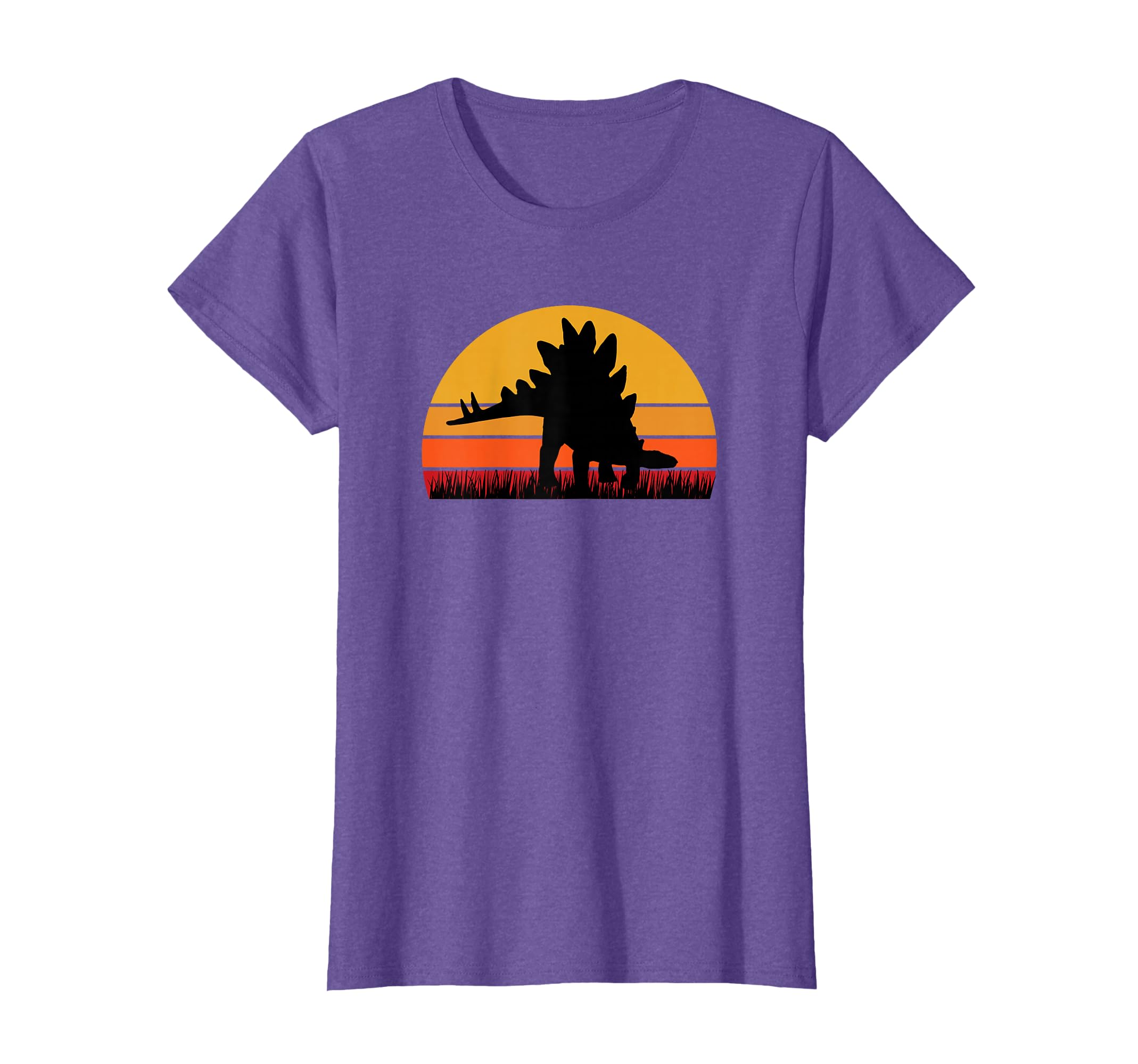 Stegosaurus Dinosaur Dino Dinos - Sunset Retro T-Shirt