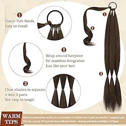 SOFEIYAN Long Braid Ponytail Extension with Hair