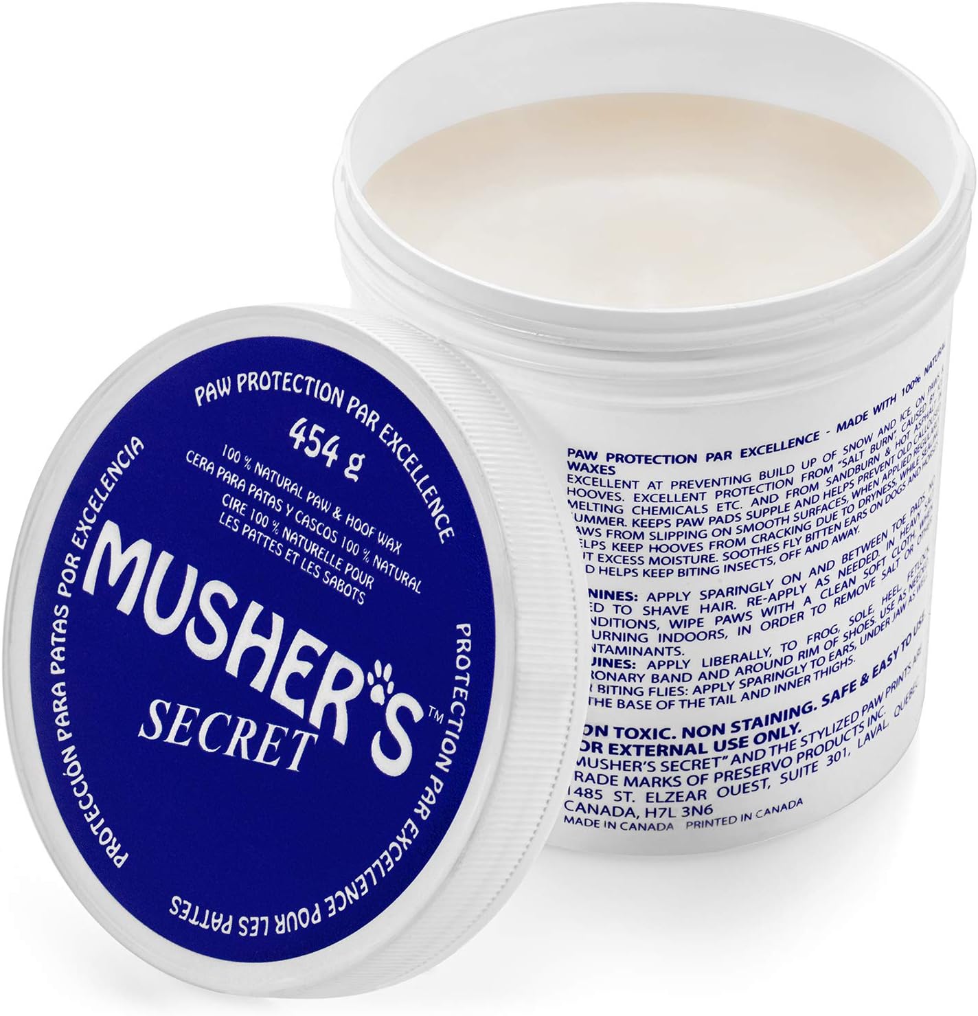 Mushers Secret Pfoten Balsam Hundepfoten Creme, 454 Gramm Amazon.de Haustier