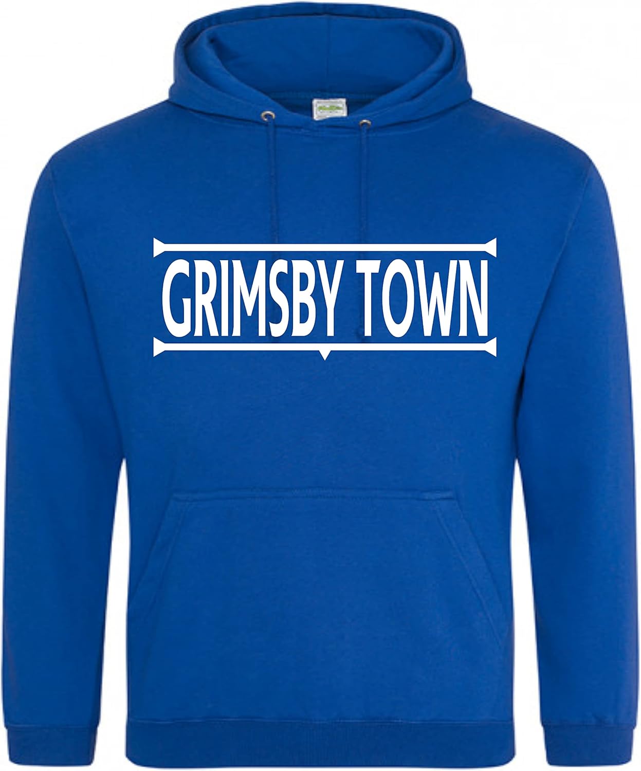 Grimsby Town Legends Gift Premium Mens Hoodie XLarge White/Blue