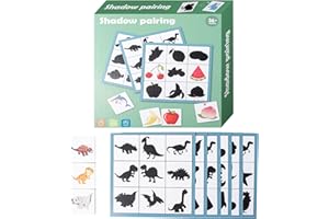 Shadow Matching Games - montessoris Wooden Shadow Puzzle, Early Learning Educational Toy, Preschool Thinking Training Game | 