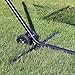 Sunnydaze Hammock Wheel Kit, Portable and Heavy Duty - Black