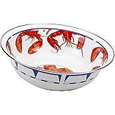 Golden Rabbit Enamelware Serving Basin, 4 quart, Lobster