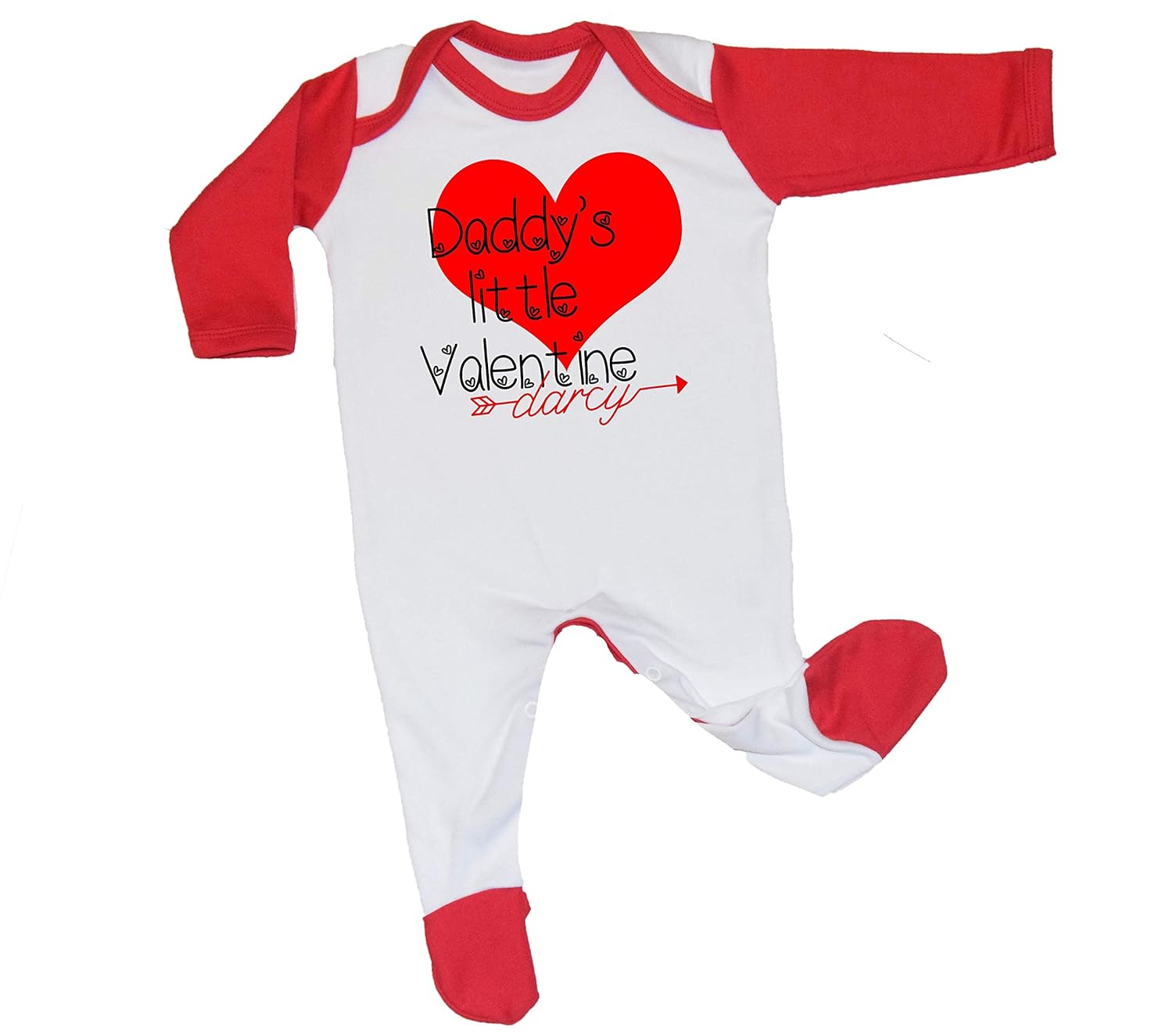 valentines baby grow