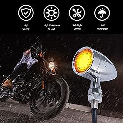 Vintage Motorcycle Bullet Turn Signals LED Front
