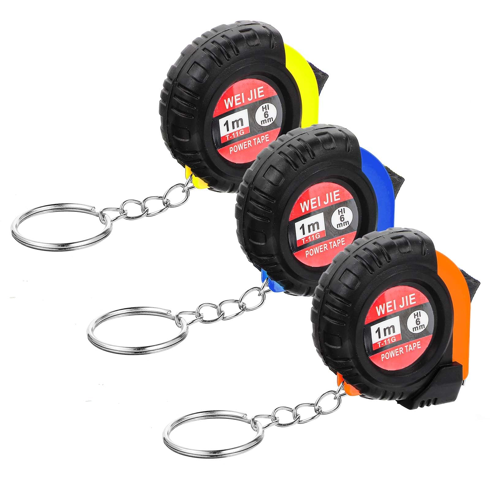 Photo 1 of ***MISSING PARTS***
JIYIN 3 Pcs Mini Tape Measure Keychain, 1m/3Ft Portable Retractable Steel Tape Metric/Inch Keychain Tape with Slide Lock for Body Measure