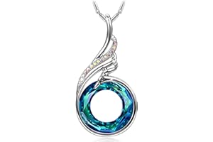 Kate Lynn "Rise From the Ashes Phoenix Necklace Made with Crystals from Austria, 18"+2" Necklace, Packaged with Jewelry Box, Birthday Gift for Women, Symbol of Luck and Renewal