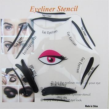 Samgu Make Up Schonheit Katze Eyeliner Smokey Eye Schablone Modelle Vorlage Shaper Tool Amazon De Beauty