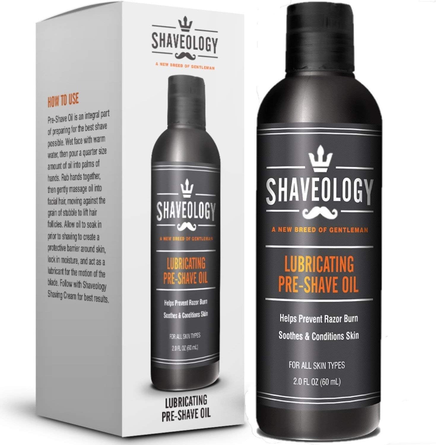 All Natural Lubricating Pre Shave Oil with a Nourishing Blend of Safflower Oil Avocado Oil Walnut Oil Vitamin E Jojoba Oil Prevents Razor Burn No Preservatives or Harsh Irritants 2 FULL OUNCES