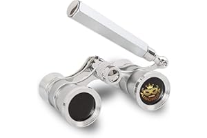 AiScrofa Opera Glasses Binoculars 3X25,Mini Binocular Compact Lightweight,with Chain for Adults Kids Women in Musical Concert