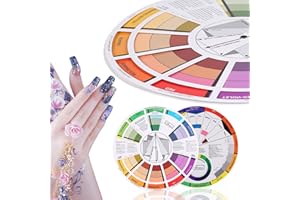 AVASEE TMISHION Color wheel, Pocket for color mixing, Color circle colors learning Mixing Painting Teaching Tool Art Course Wheels Color 23.5cm