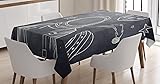 Ambesonne Modern Tablecloth, Space Backdrop with