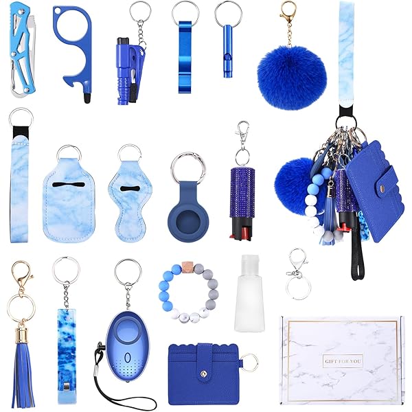 Amazon.com: Temracha Safety Keychain Set for Women with Personal