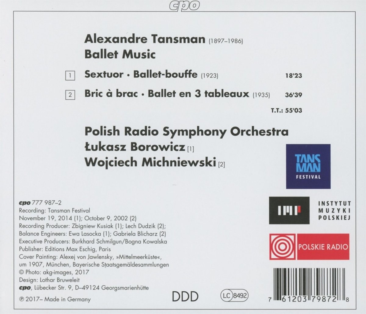 Alexandre Tansman: Ballet Music - Image 3