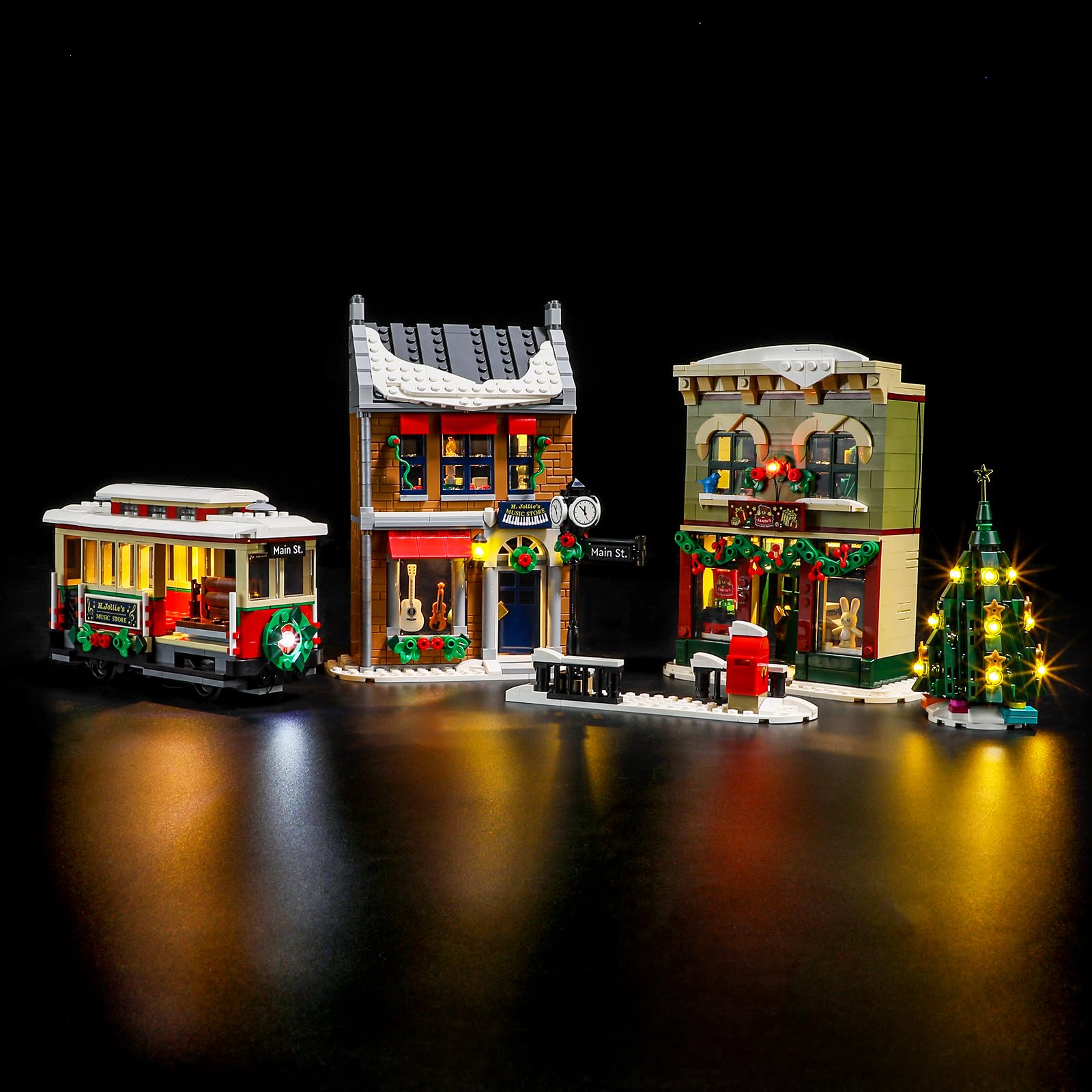 YEABRICKS LED Light for Lego-10308 icons Holiday Main Street Building Blocks Model (Lego Set NOT Included)