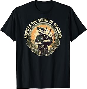 Bagpiper Bagpipes-Music Scotland Bagpipe-Sound Bagpipe T-Shirt