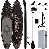 DAKUWAR Paddle Board 10'6''/10' Inflatable Stand Up Paddle Boards with SUP Accessories Ultra-Light Paddleboard Non-Slip Comfort Deck for Adults & Youth of All Skill Levels