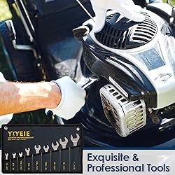 YIYEIE Super-Thin Open End Wrench Set, 9-Piece