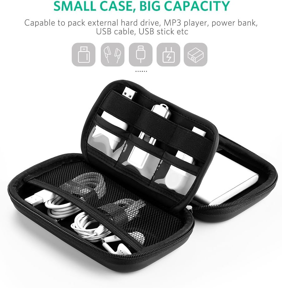 UGREEN Hard Drive Case, Portable External Hard Drive Bag for 2.5 Inch HDD SSD - Image 3