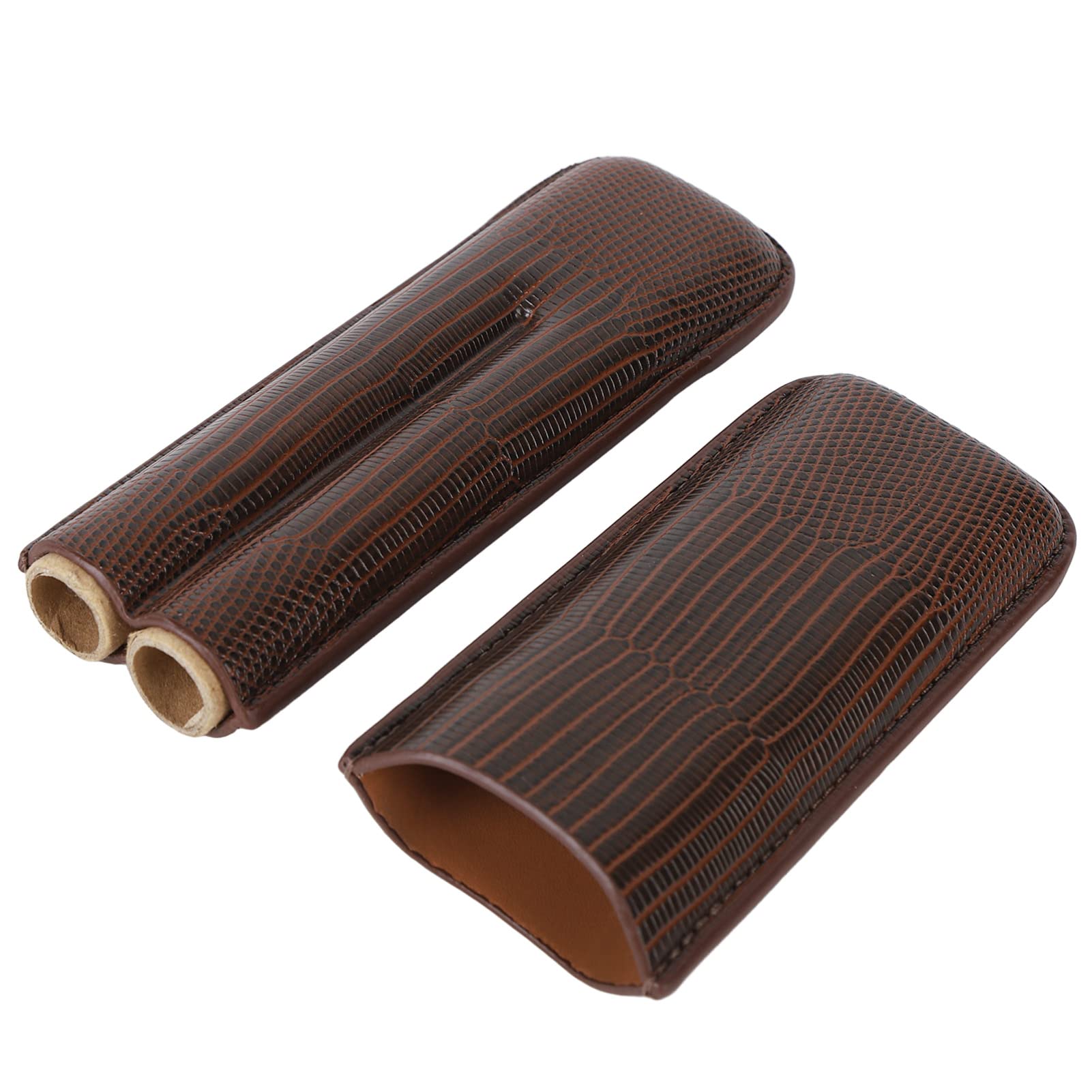 keshow Cigar Case Holder Portable Pu Leather Travel For Cigar Travel Case