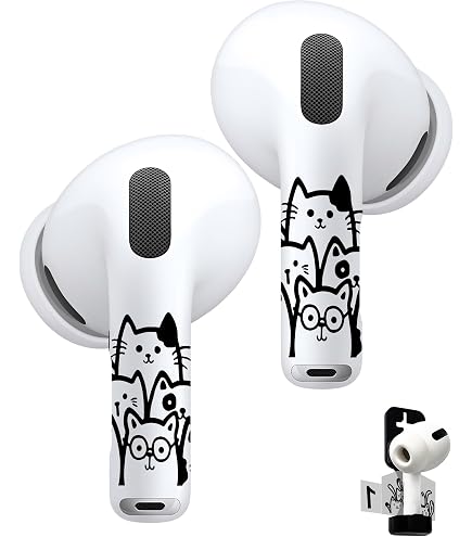Amazon.com: Mouzor Cute AirPods 3 Case (2021), Black Whisker Cat