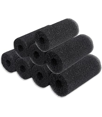 Beckett Pond G FR Pump Pre-Filter Sponge Roll 3-Pack – Replacement For 7209410 & 7137710, 5.9" X 2.6" Black Filter Media, 0.8" ID, For Clean Pond Water & Biological Filtration