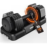 SunHome Adjustable Dumbbells Set, 25/55LB Pair Free Weights Dumbbells Set with Tray，Non-Slip Handles, Weight Set For Home Gym Suit both Men and Women