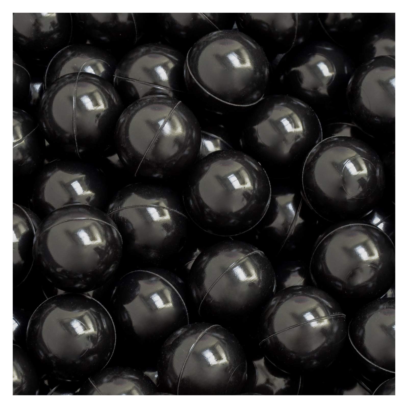 LittleTom 50 Plastic Balls 5.5cm in diameter to fill children's ball pits Black